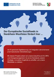 ESF-EU und Nordrhein-Westfalen - Plakat ESF-EU und Nordrhein-Westfalen - Plakat