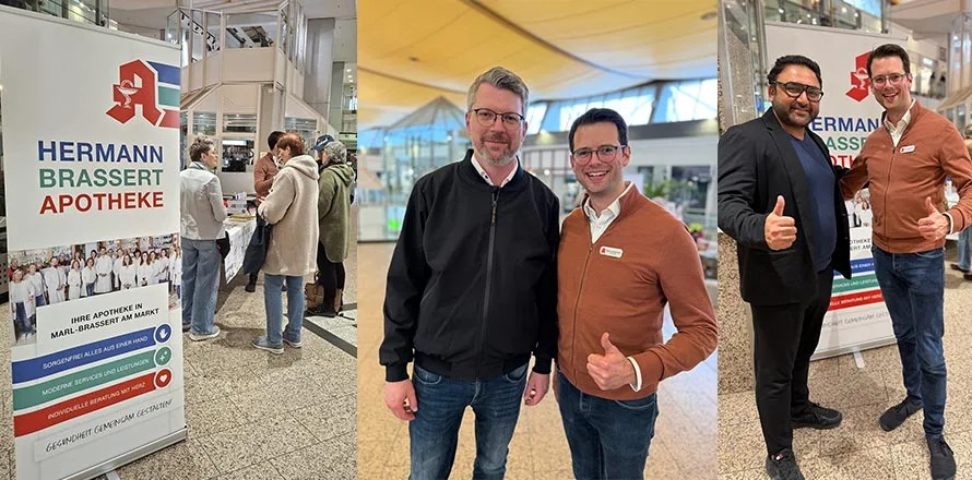 Tag der Gesundheit 2026 in der Hermann Brassert Apotheke Marl mit Beratung, Griffstärkemessung und Informationsstand